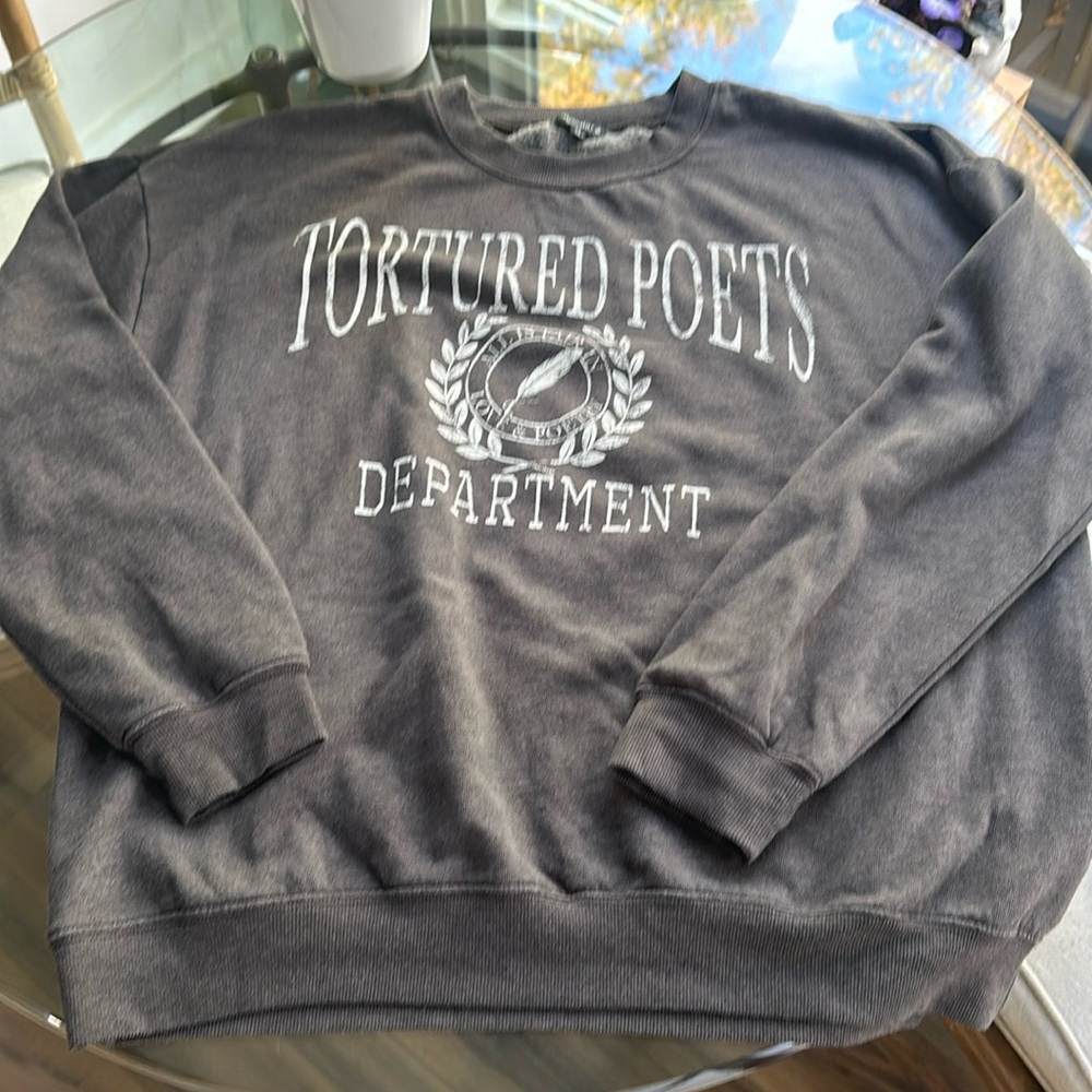 New without tags Taylor swift album cover sweatshirt Tortured Poets